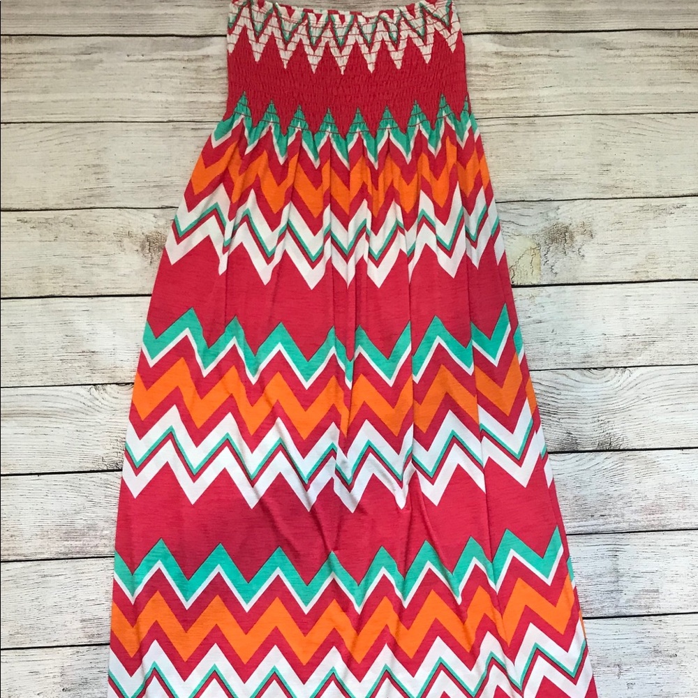 R. Rogue USA Chevron Maxi Dress